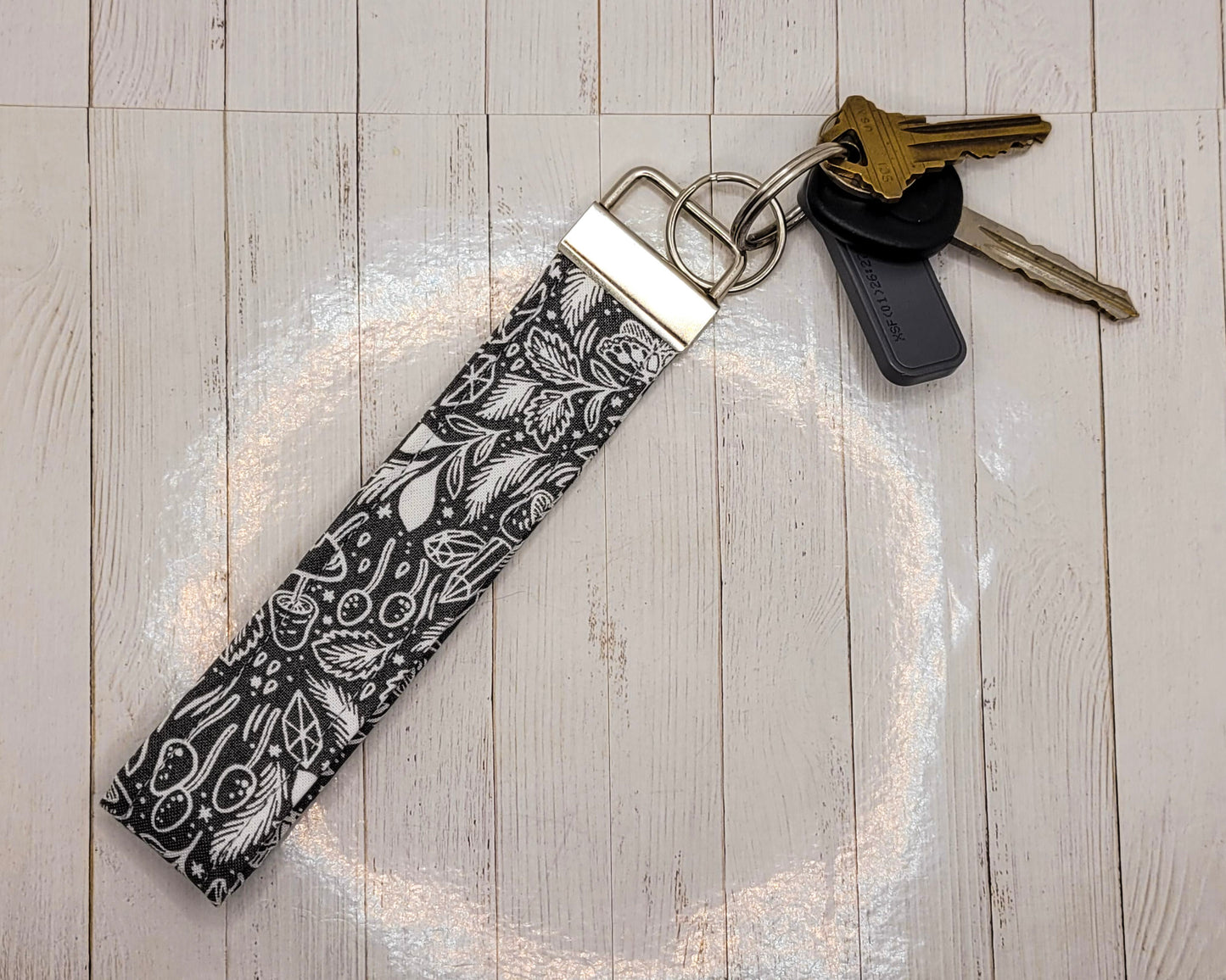 Mushroom Magic Wristlet Key Strap