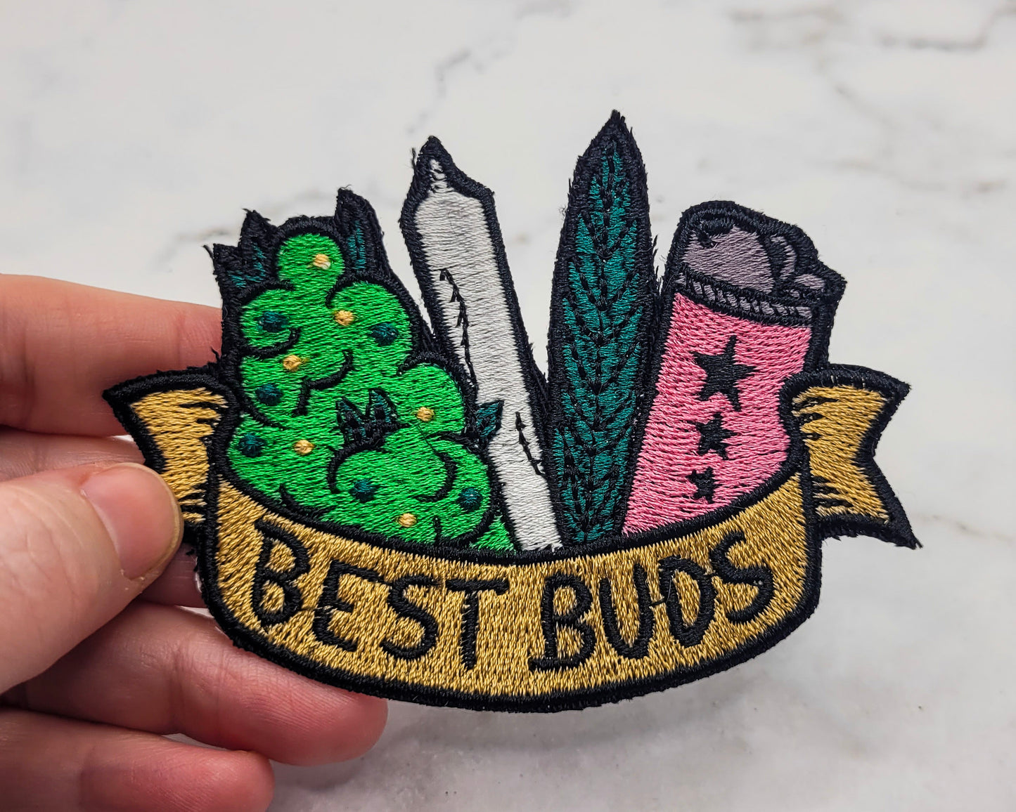 Best Buds Embroidered Patch