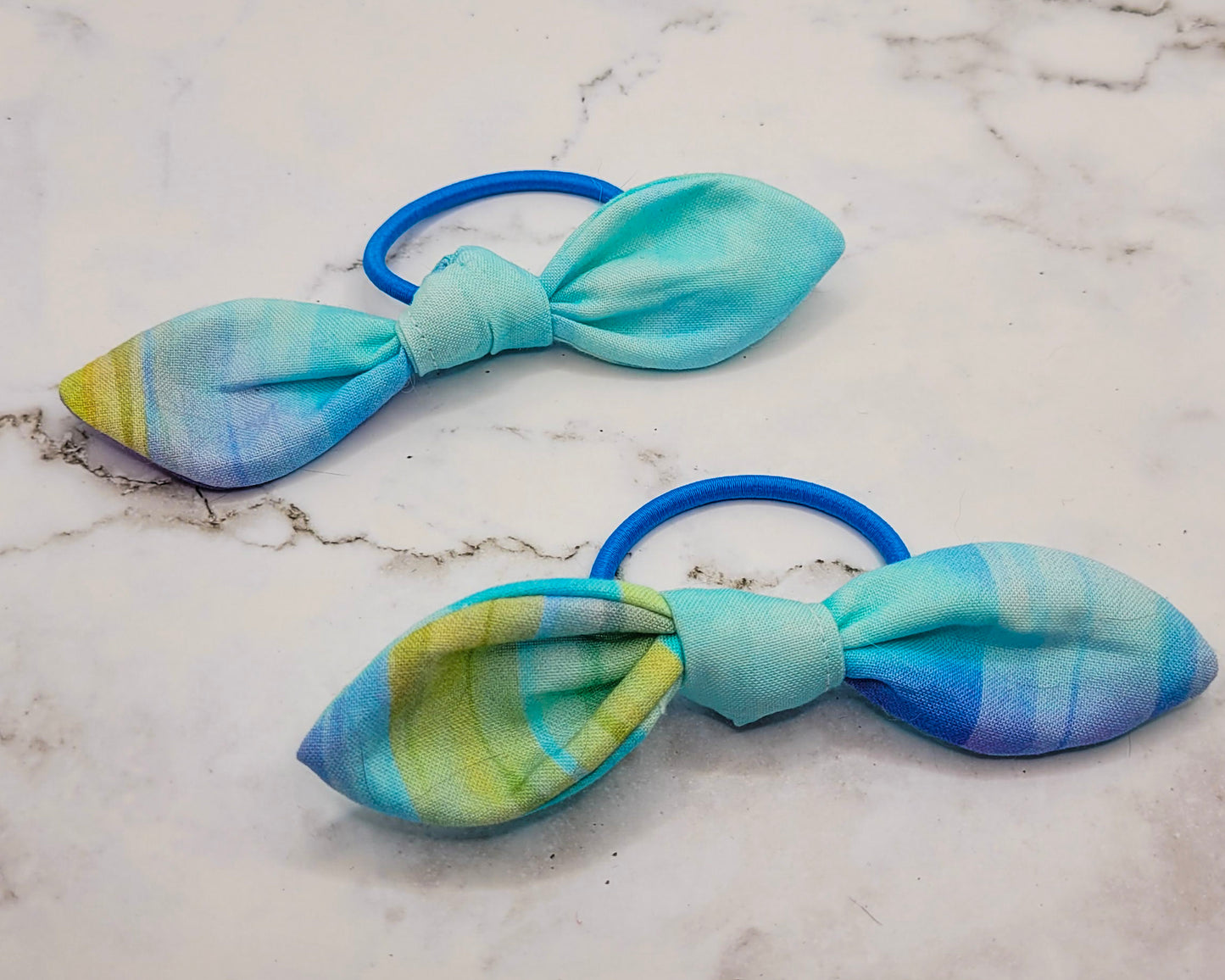 Pastel Watercolour Knot Bow Hair Elastic