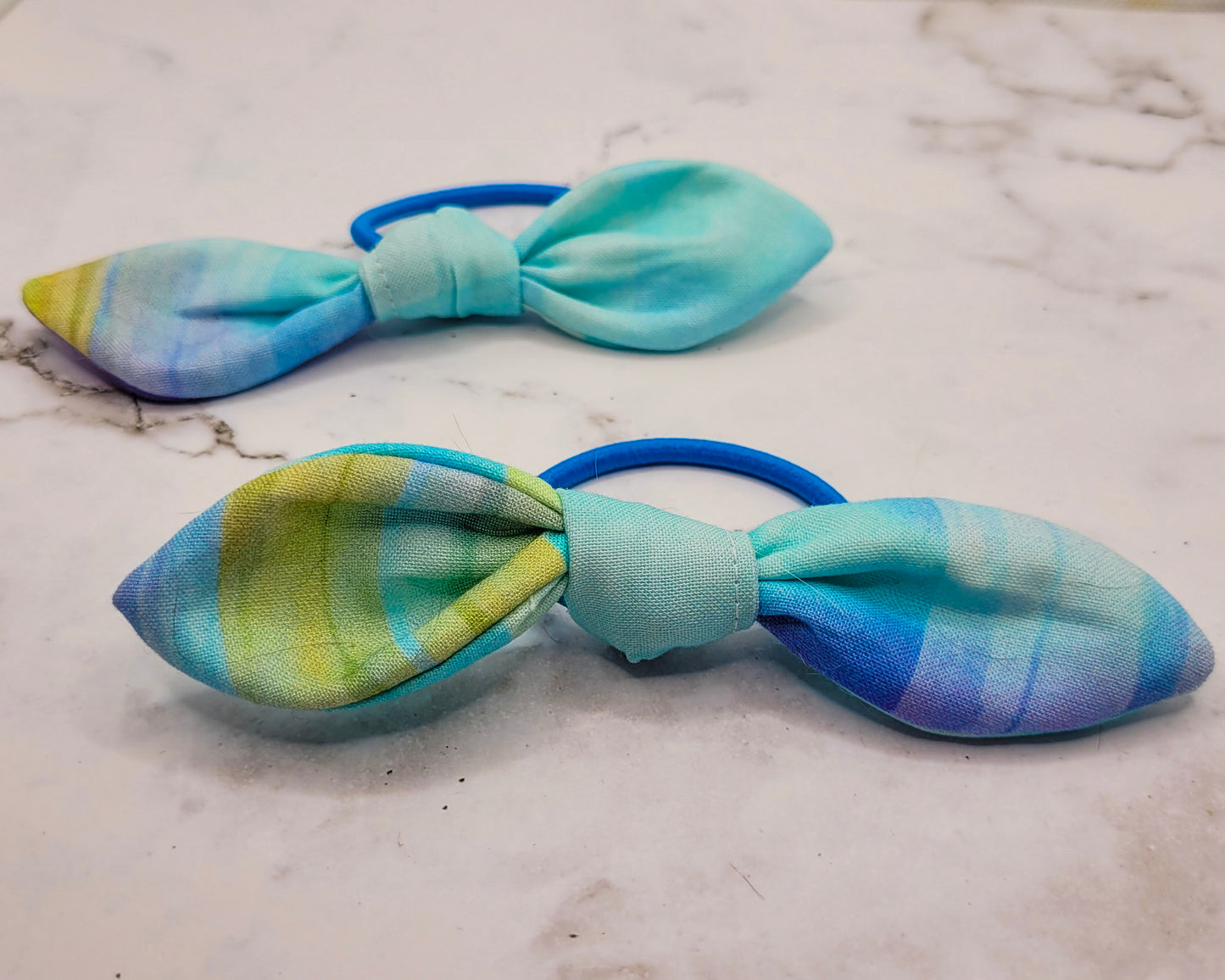 Pastel Watercolour Knot Bow Hair Elastic