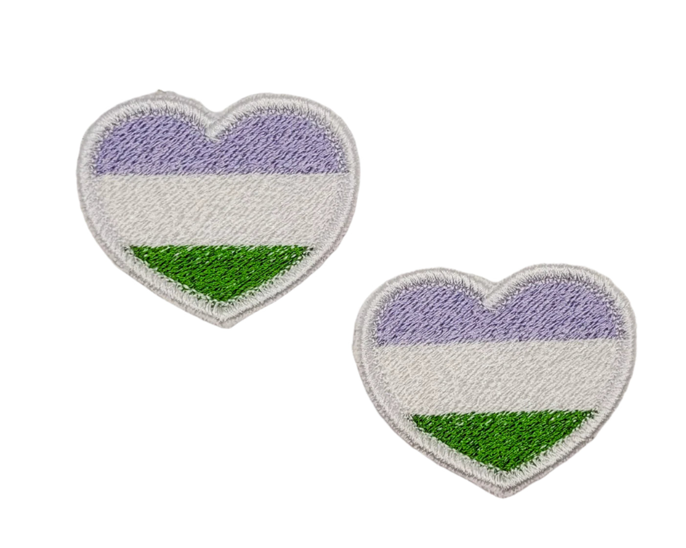Genderqueer Pride Heart Patch