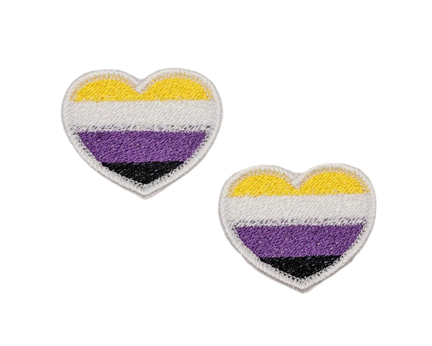 Non-Binary Pride Heart Patch