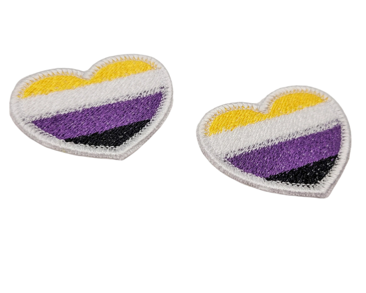 Non-Binary Pride Heart Patch