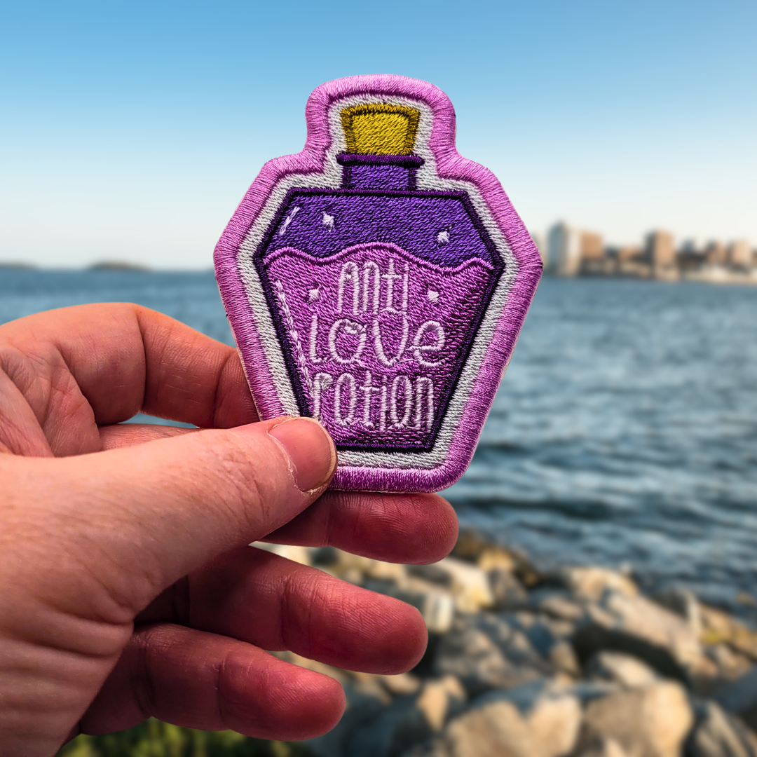 Anti-Love Potion Embroidered Patch