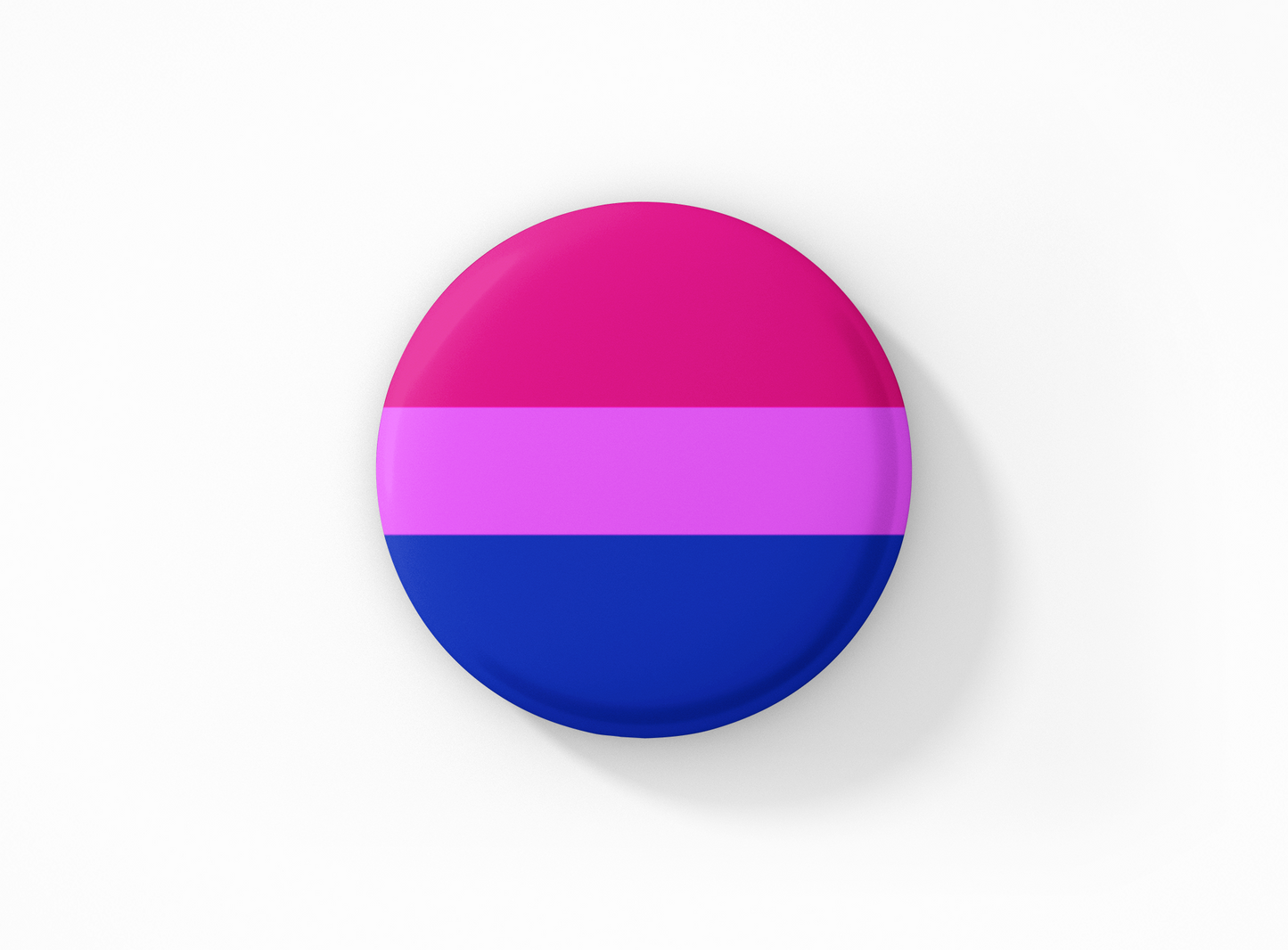 Bisexual Pride Flag & Cat 1.5" Pinback Button Set