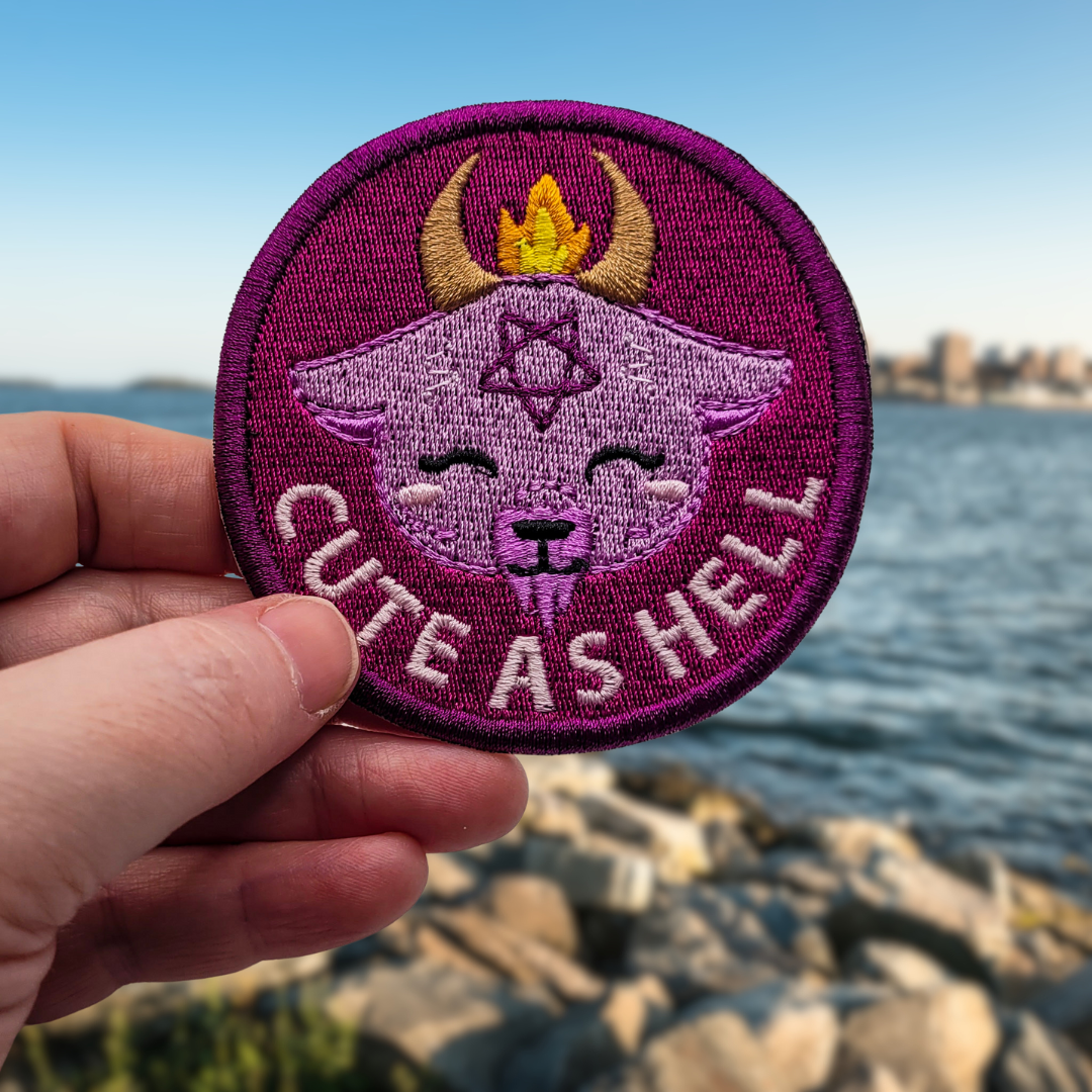 Cute As Hell Embroidered Patch