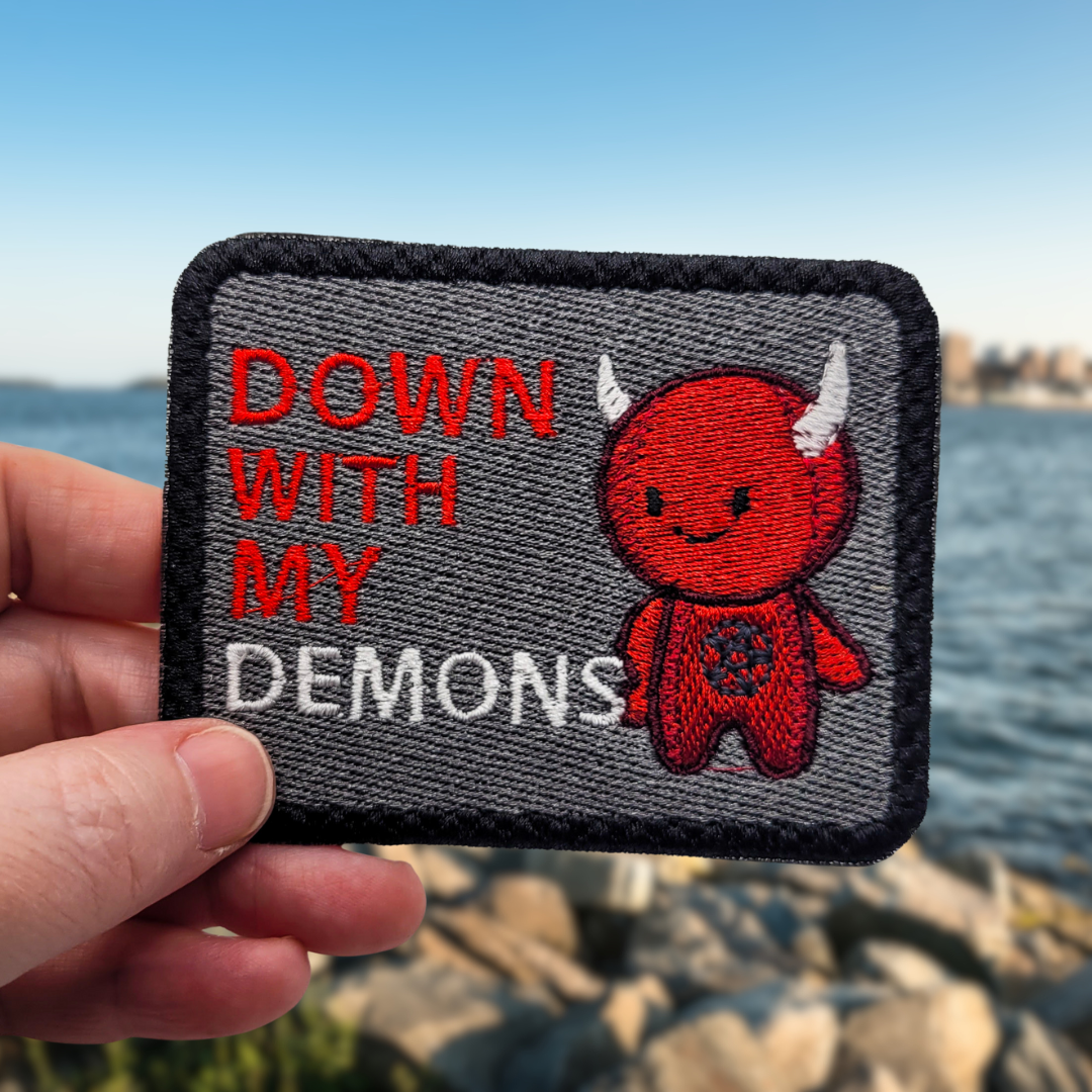 Down With My Demons Embroidered Patch
