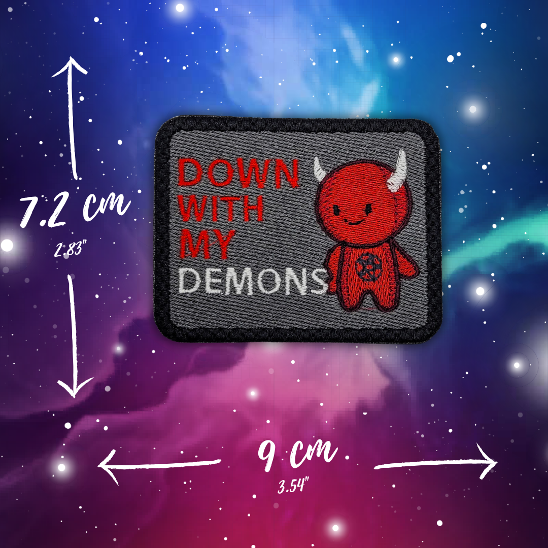 Down With My Demons Embroidered Patch