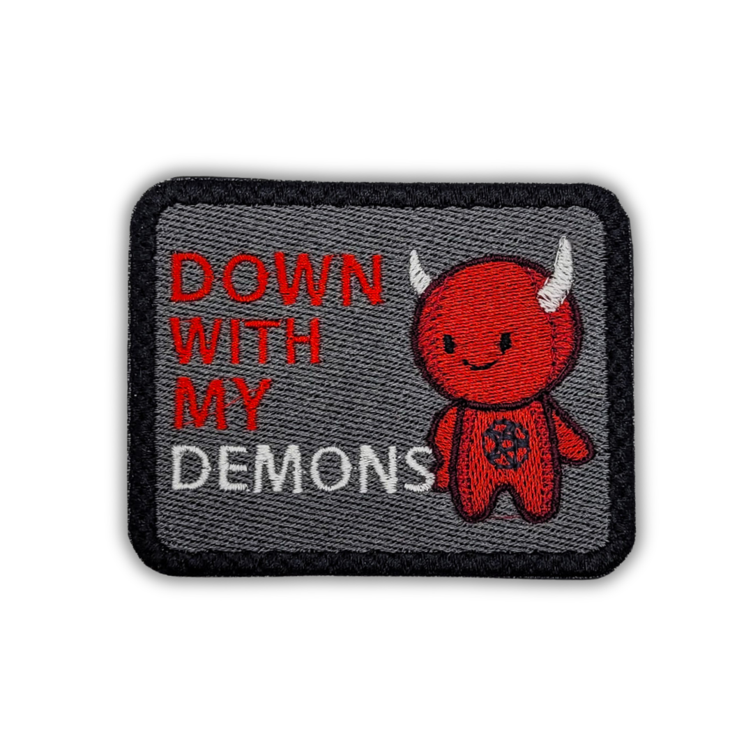 Down With My Demons Embroidered Patch