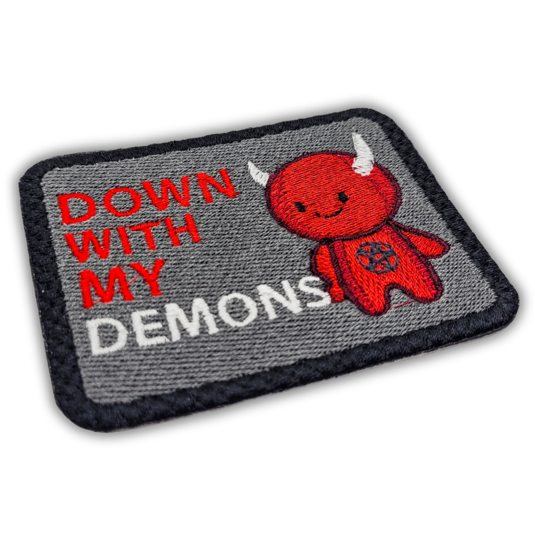 Down With My Demons Embroidered Patch