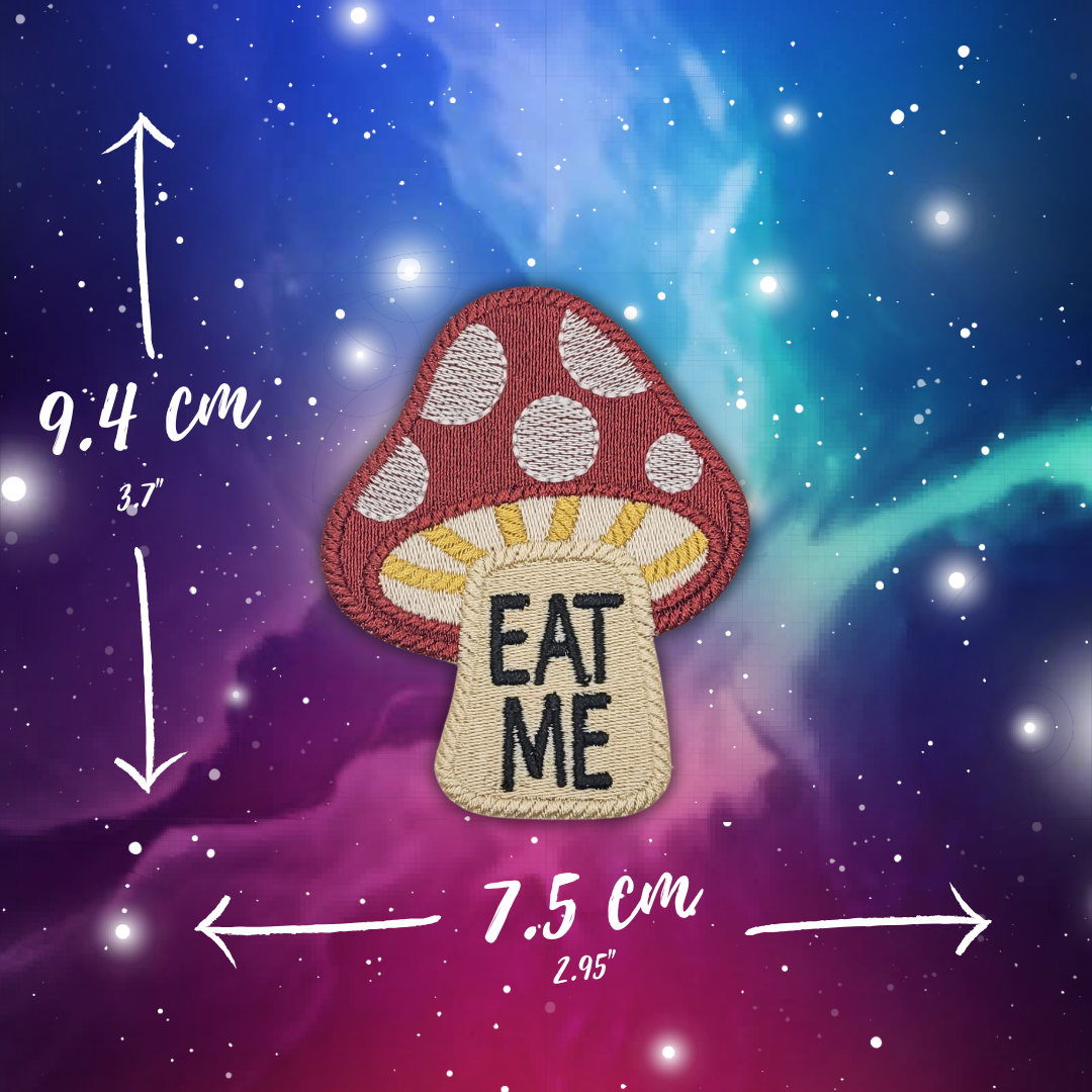 Eat Me Mushroom Embroidered Patch