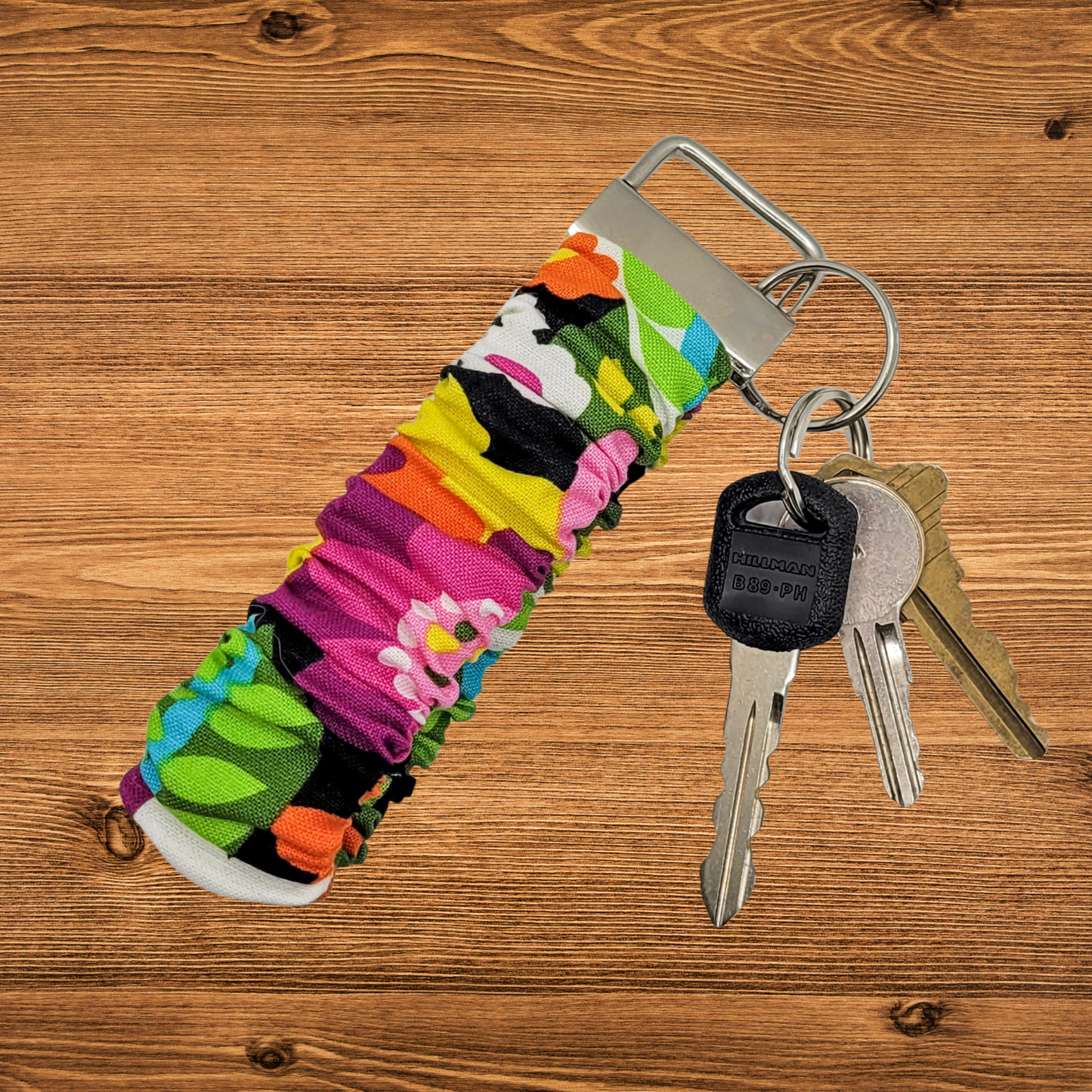 Electric Garden Scrunchie Wristlet