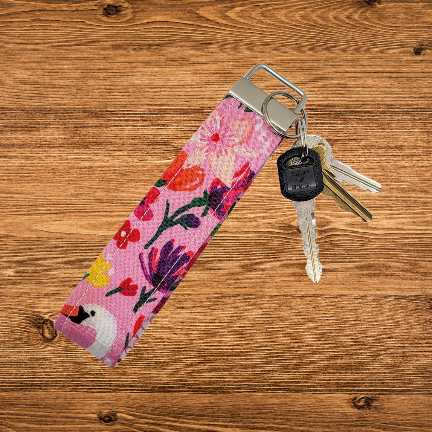 Porte-clés bracelet cygne de jardin