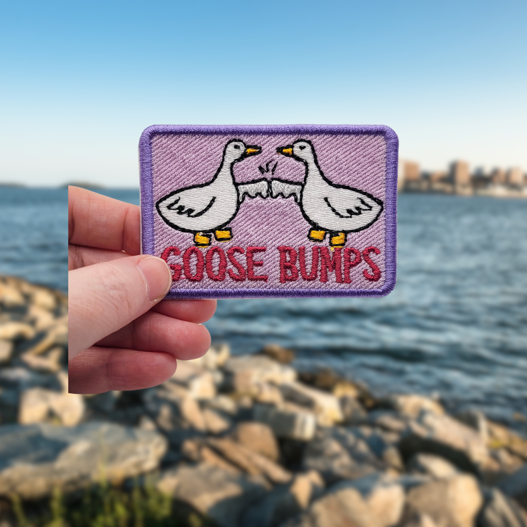 Goose Bumps Embroidered Patch