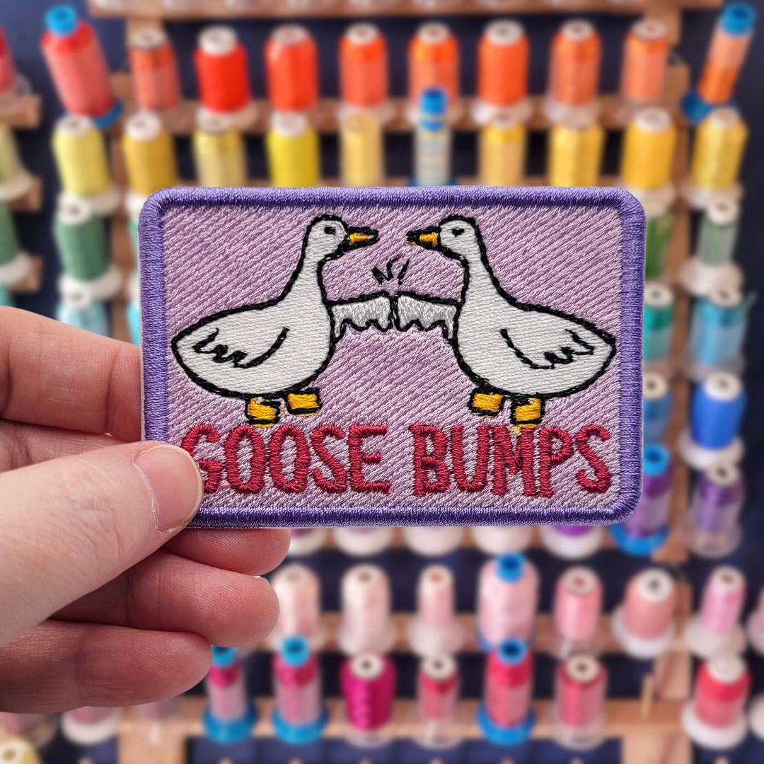 Parche bordado Goose Bumps