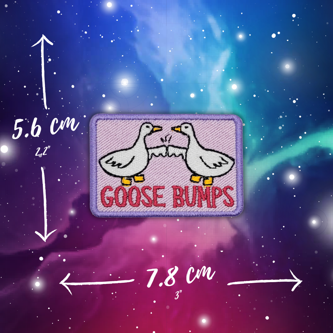Goose Bumps Embroidered Patch