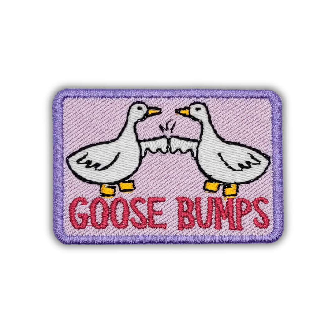 Goose Bumps Embroidered Patch