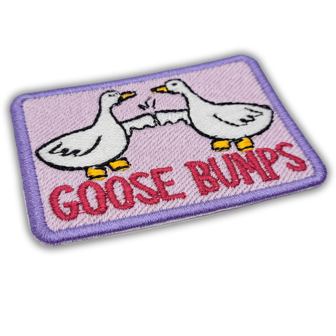 Goose Bumps Embroidered Patch