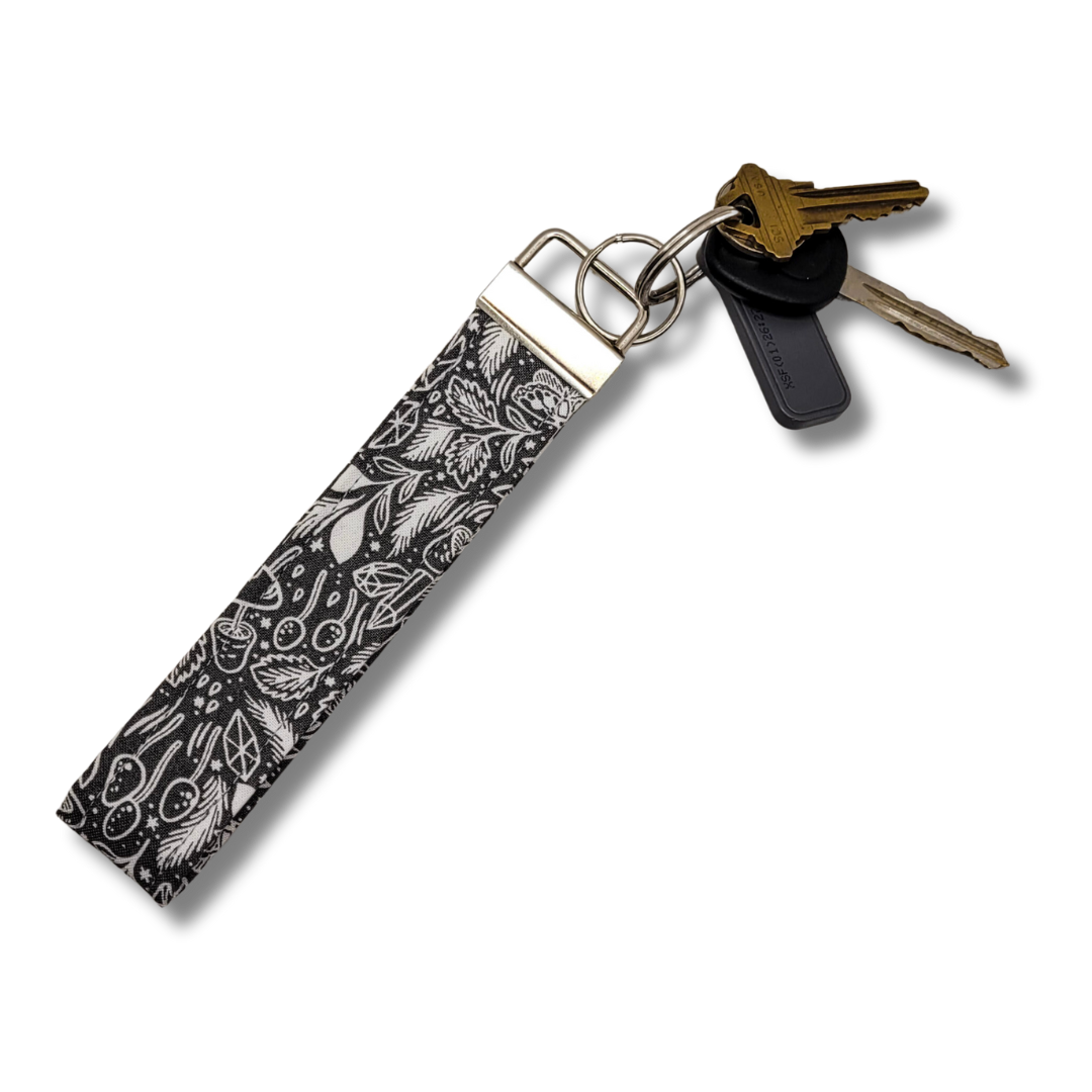 Mushroom Magic Wristlet Key Strap