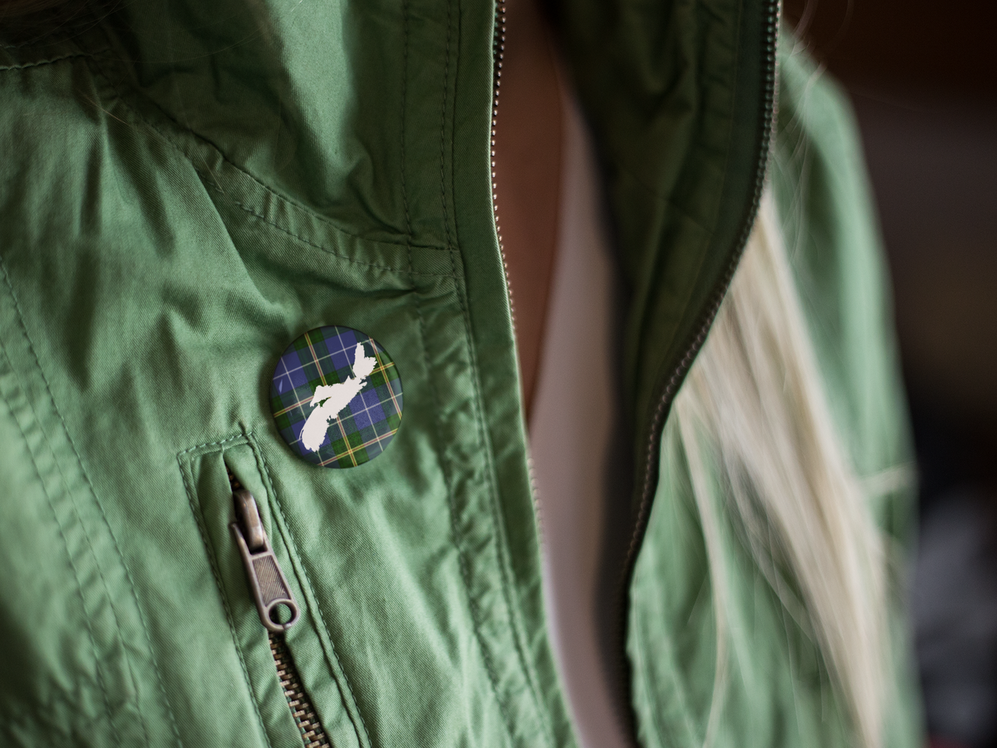Nova Scotia Tartan Pinback Button