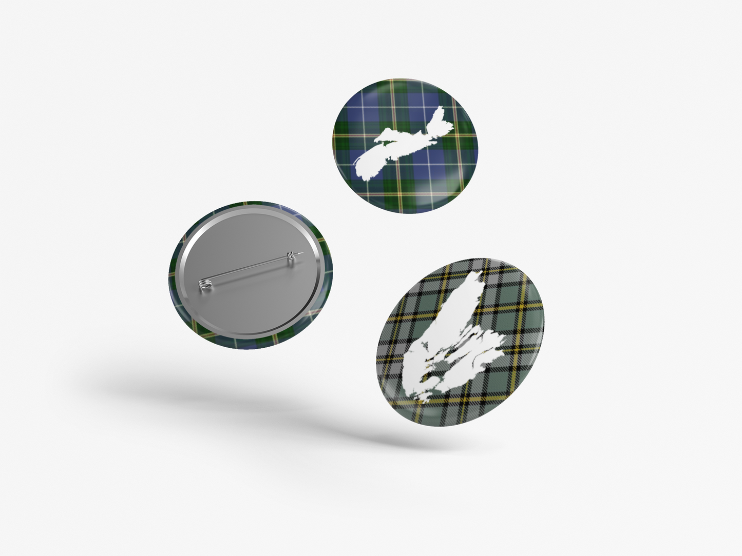 Nova Scotia Tartan Pinback Button