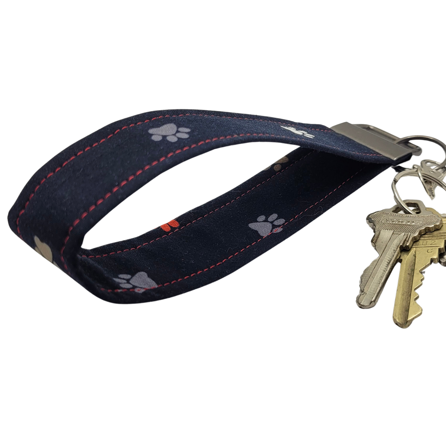 Porte-clés avec empreintes de pattes