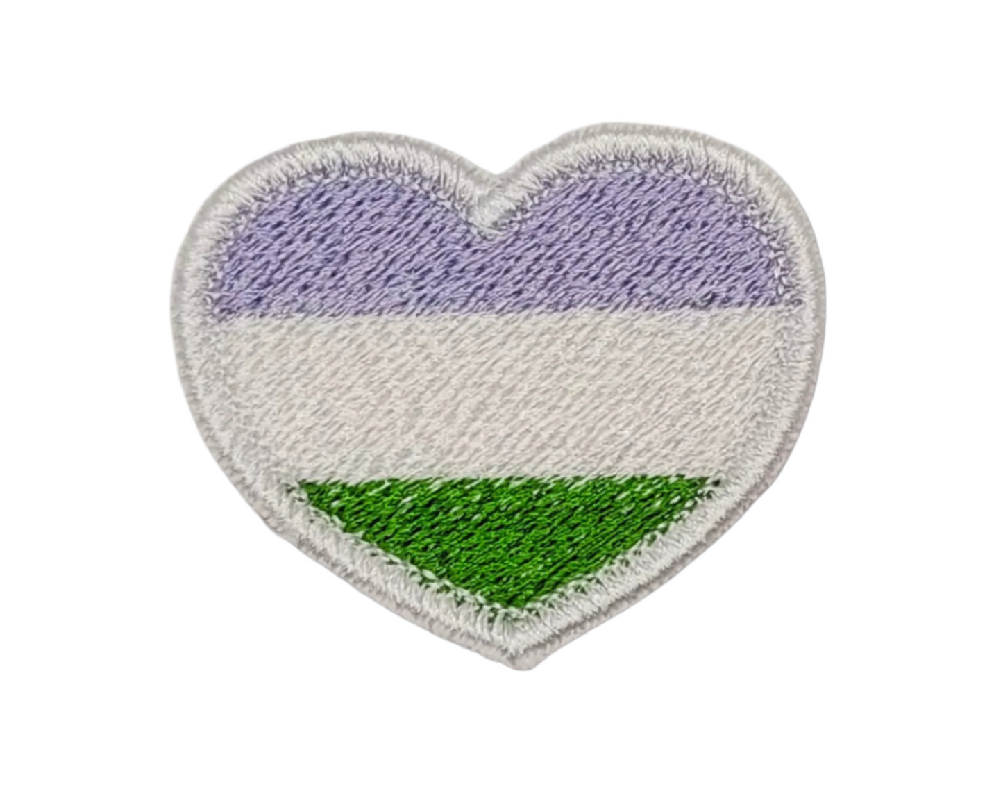 Genderqueer Pride Heart Patch