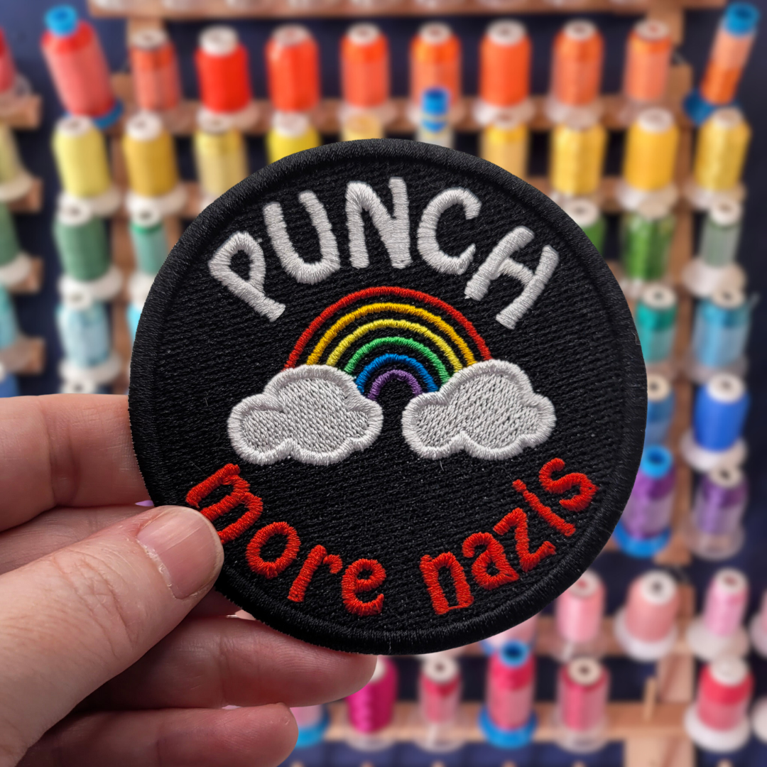 Punch More Nazis Embroidered Patch