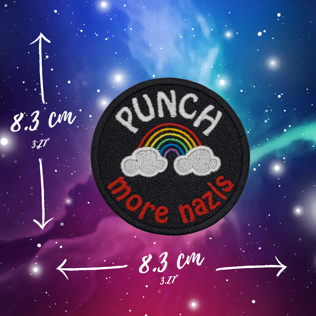 Punch More Nazis Embroidered Patch