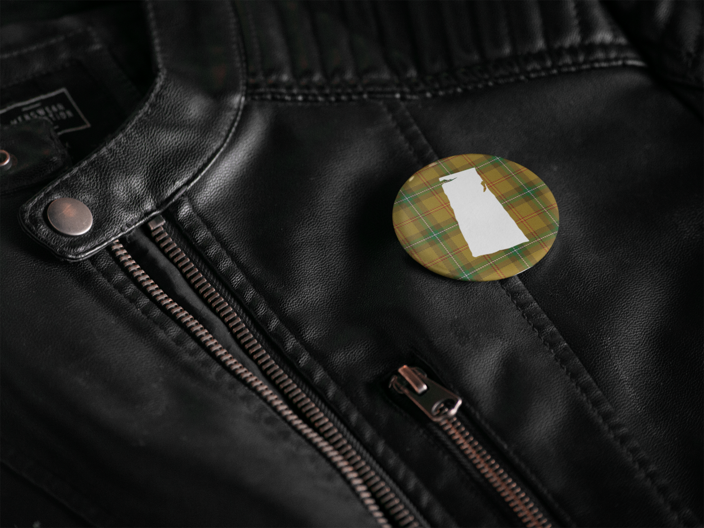 Saskatchewan Tartan Pinback Button