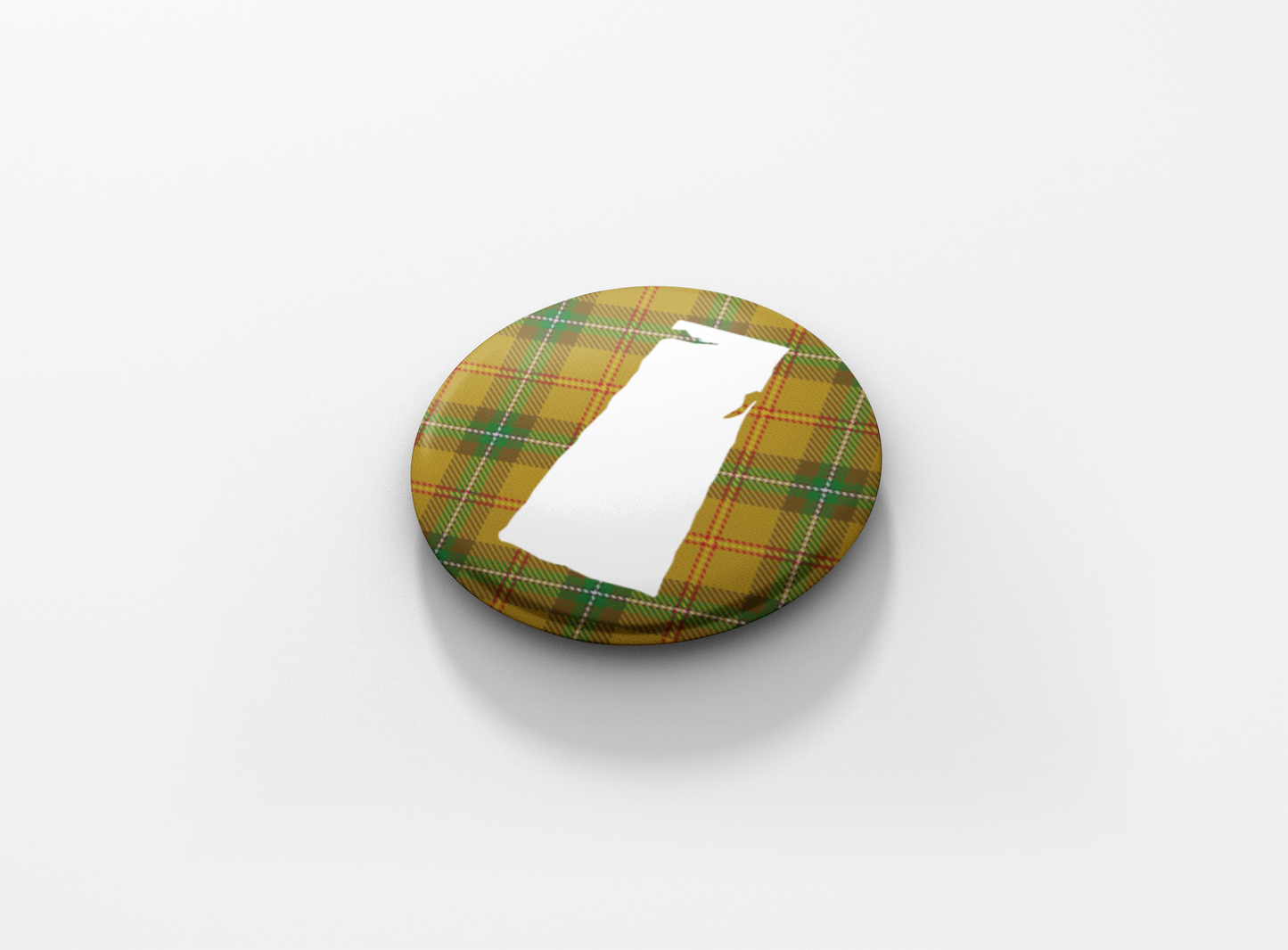 Saskatchewan Tartan Pinback Button