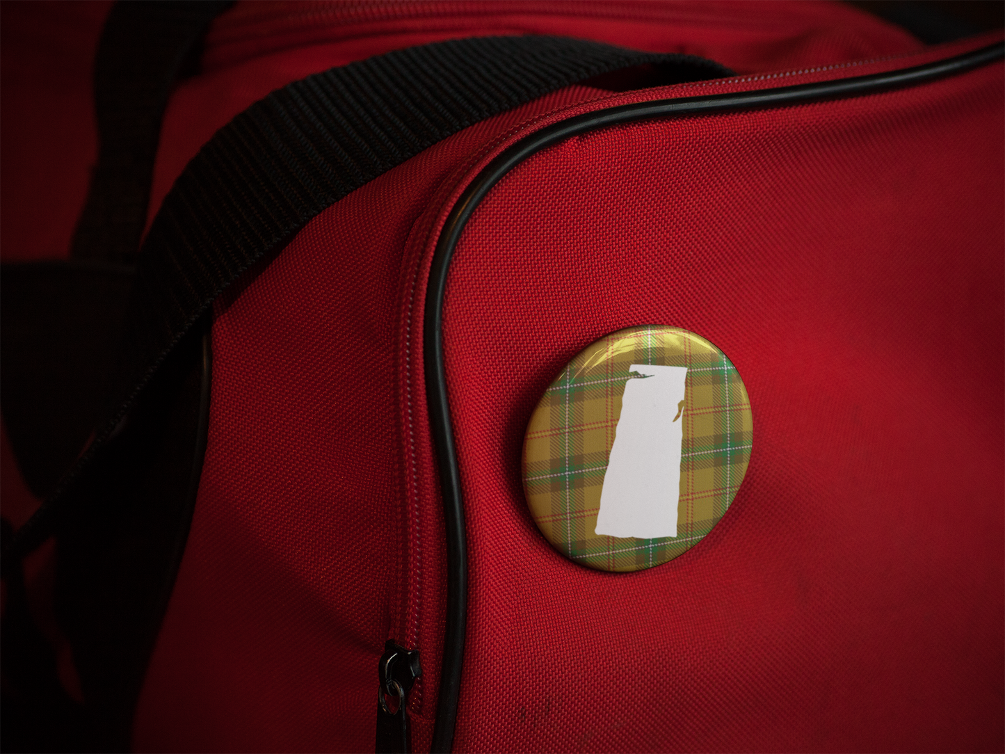 Saskatchewan Tartan Pinback Button