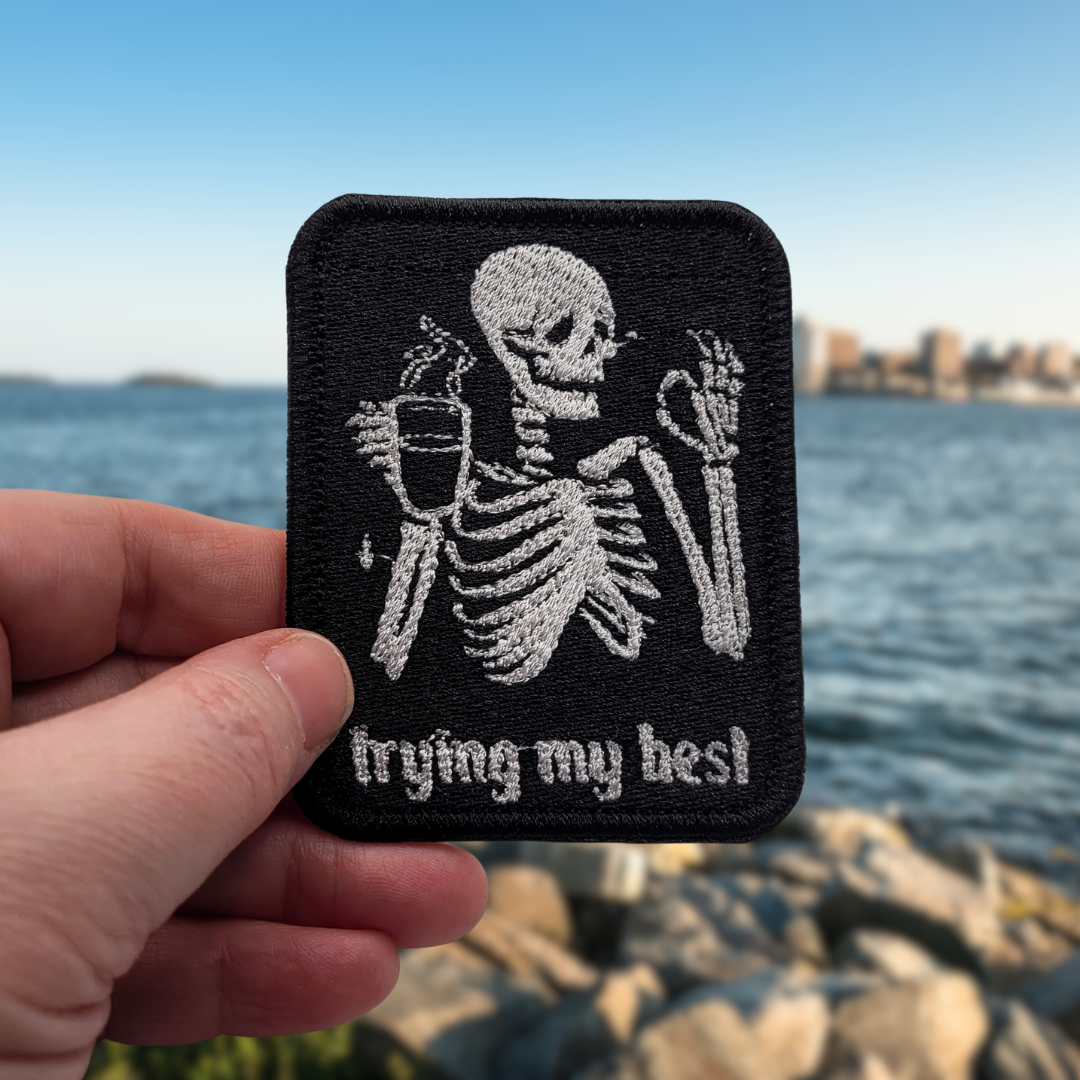 Trying My Best Embroidered Patch