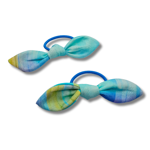 Pastel Watercolour Knot Bow Hair Elastic