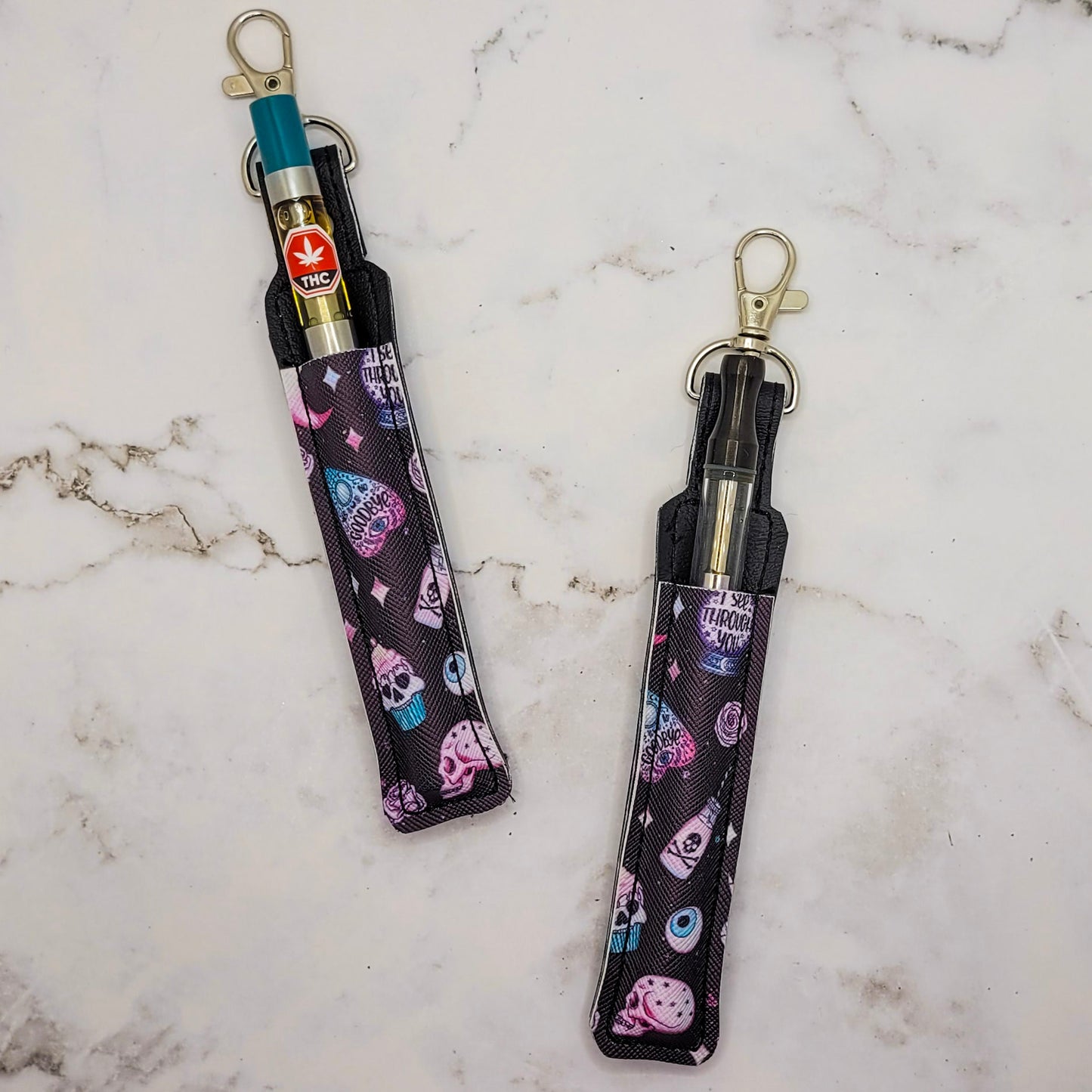 Pastel Goth Black Pen Holder & Case