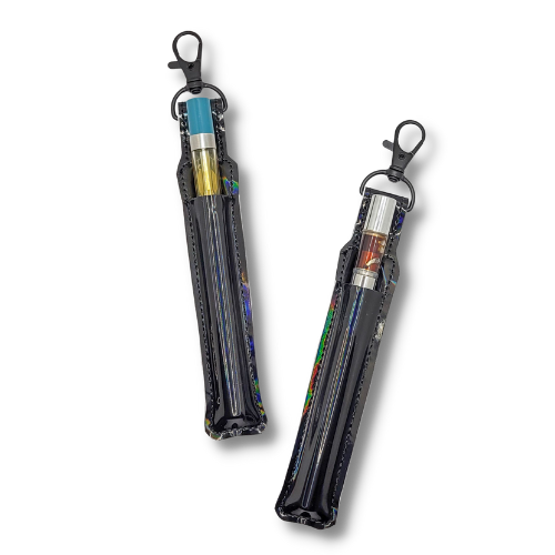 Black Holographic Pen Holder & Case
