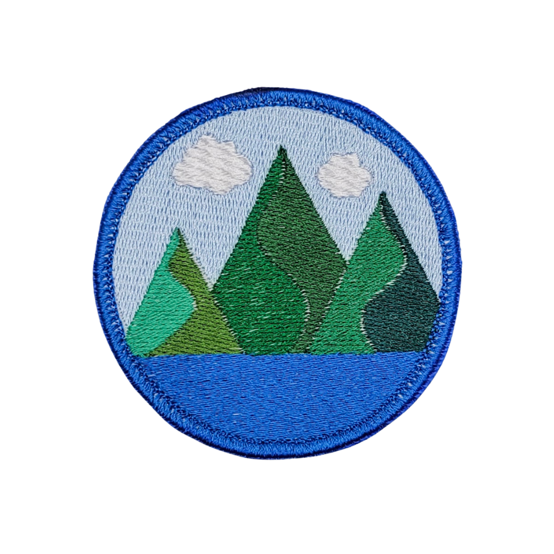 Mountain Coast Embroidered Patch
