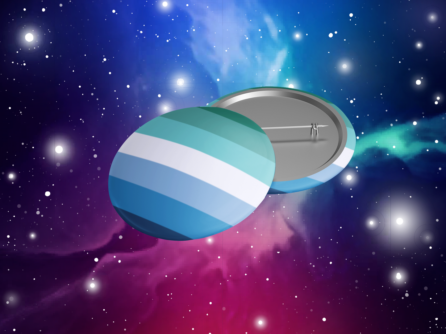 Gay Men's Pride Flag Pinback Button