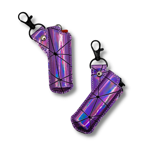 Lilac Holographic Lighter Case