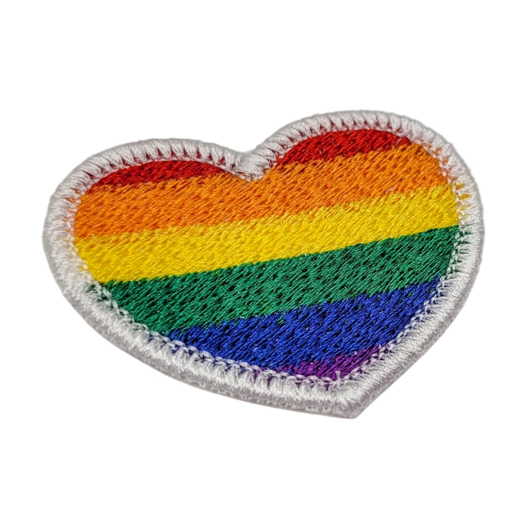 Pride Heart Embroidered Patch