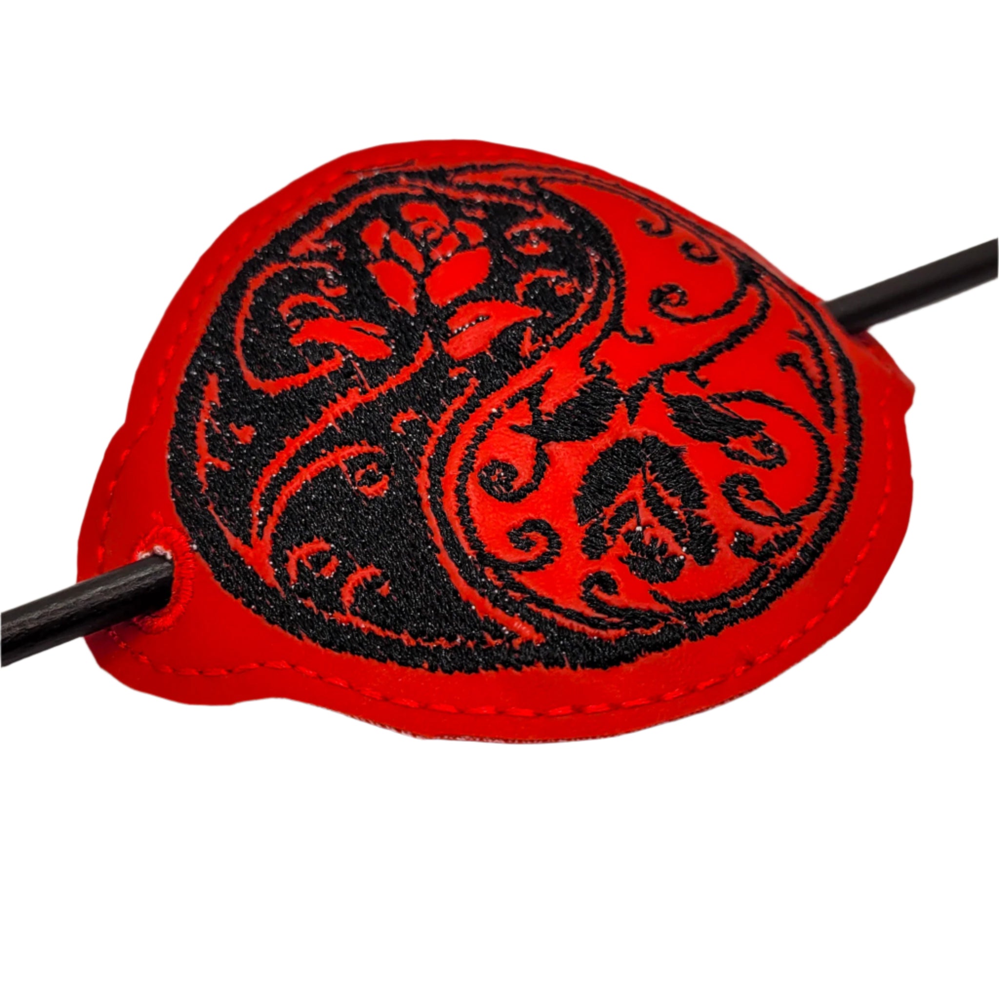 Yin Yang Rose Embroidered Bun Cover