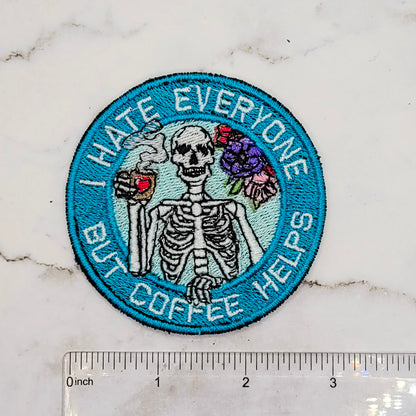 I Hate Everyone But Coffee Helps Patch