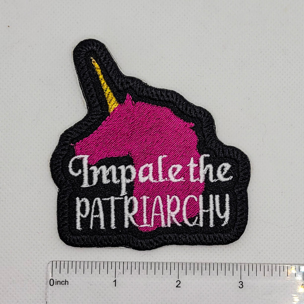 Patch brodé « Empaler le patriarcat »