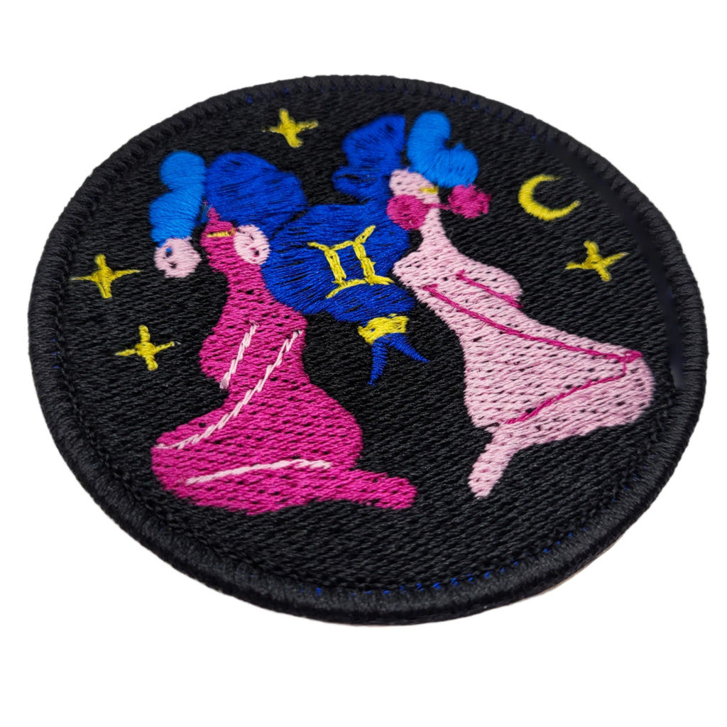 Gemini Zodiac Embroidered Patch