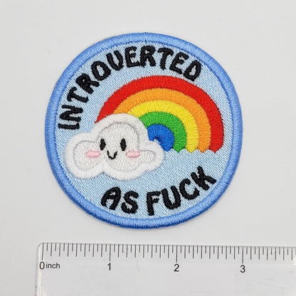 Introverted As Fuck Embroidered Patch