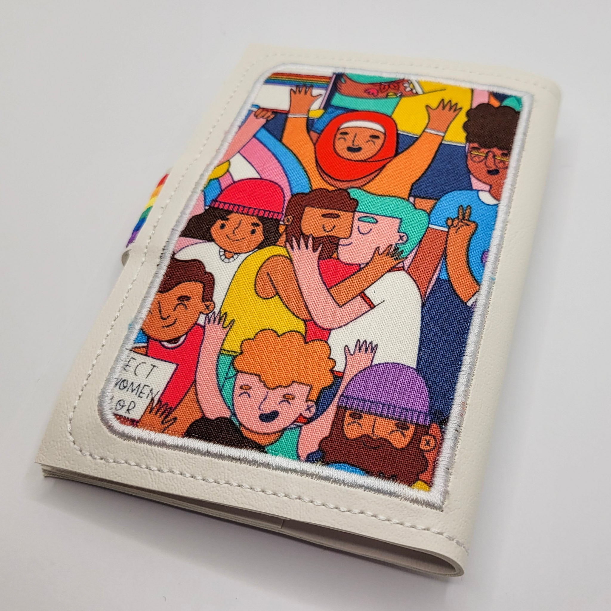 Pride Parade Embroidered Mini Composition Notebook Cover