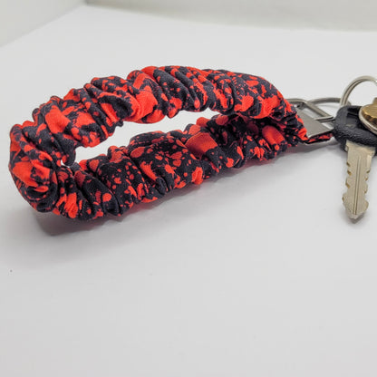 Blood Splatter Scrunchie Wristlet Keychain