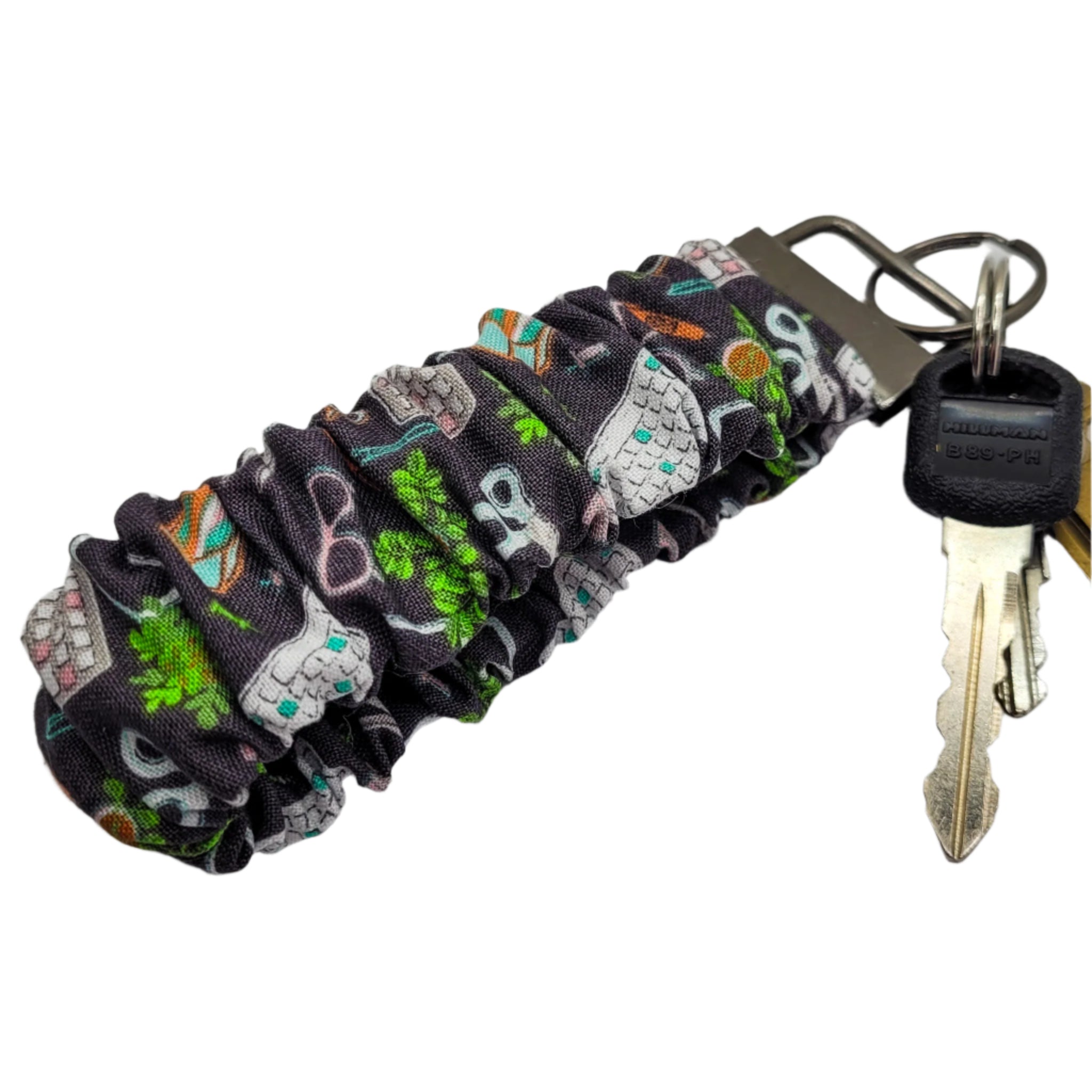 Girl Boss Scrunchie Wristlet Keychain