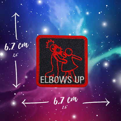 Elbows Up Embroidered Patch