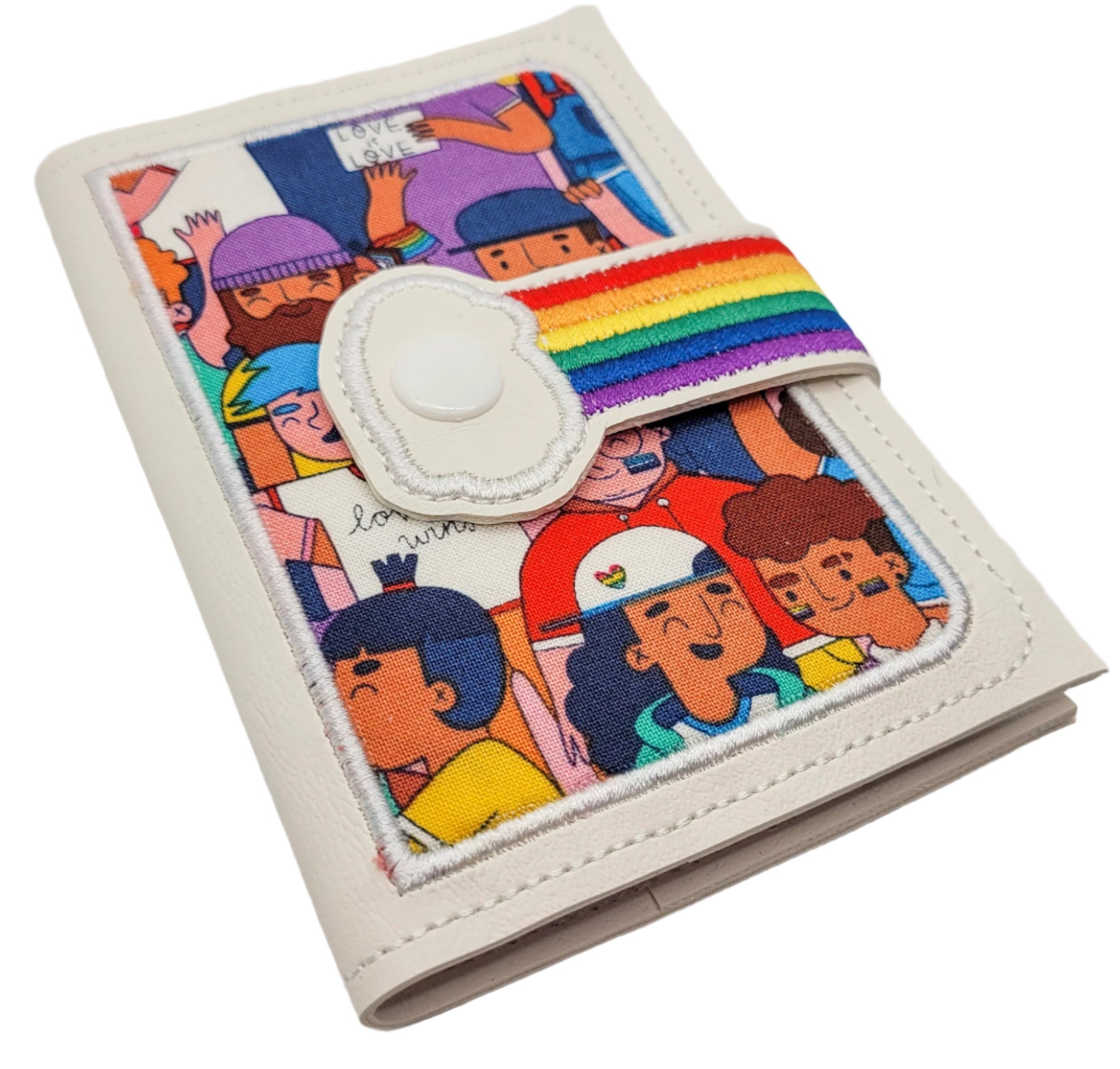 Pride Parade Embroidered Mini Composition Notebook Cover